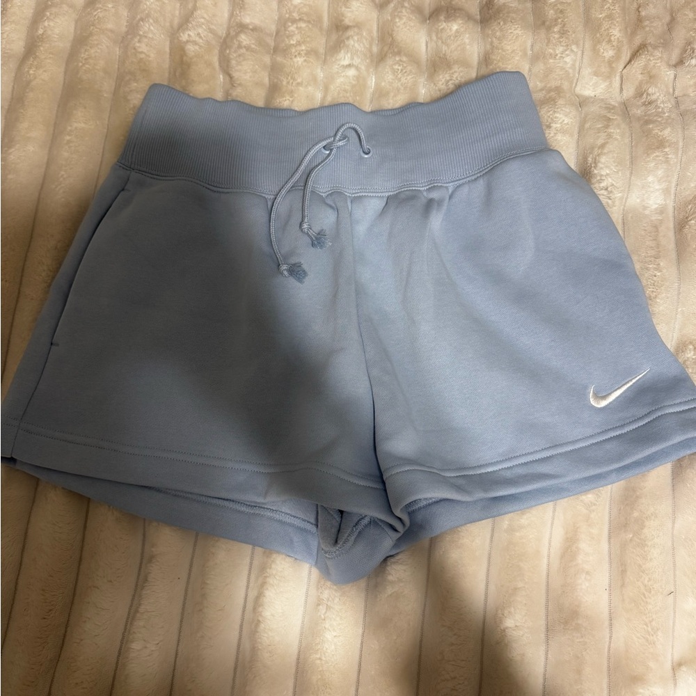 Nike Blue Athletic Shorts with Elastic Waistband